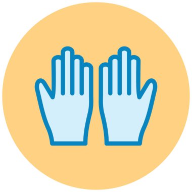 Eldiven. Web simgesi basit illüstrasyon