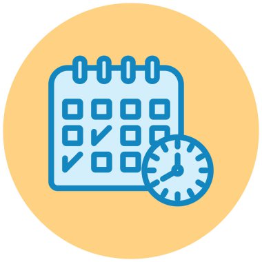 Takvim. Web simgesi basit illüstrasyon