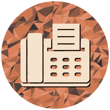 Faks simgesinin vektör illüstrasyonu