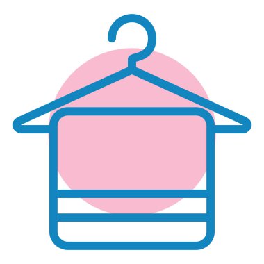 Askı. Web simgesi basit illüstrasyon