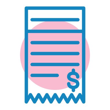 Fatura. Web simgesi basit illüstrasyon