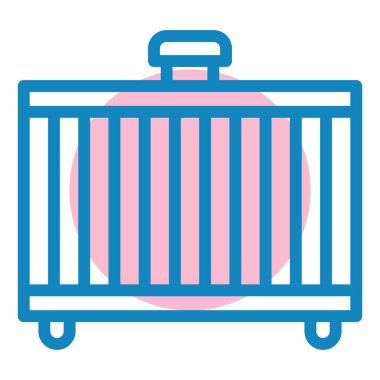 evrak çantası simgesi, vektör illüstrasyonu basit tasarım