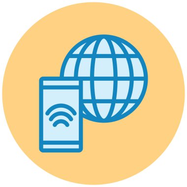 küresel ağ. Basit resimleme