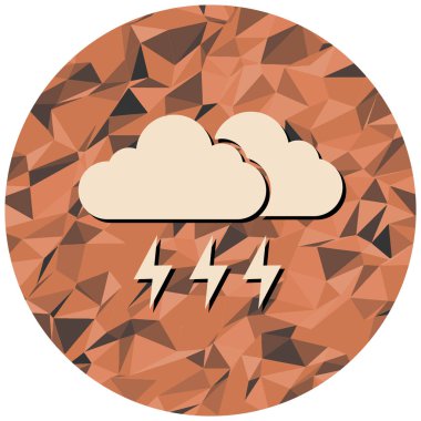 Bulut. Web simgesi basit illüstrasyon