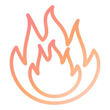 Modern simge vektör illüstrasyonu yakılıyor 