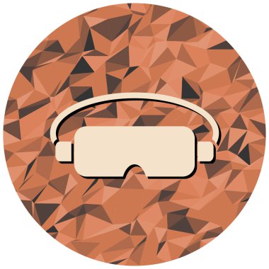 Gözlük. Web simgesi basit tasarım