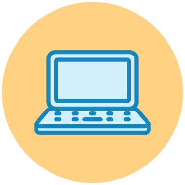 Bilgisayar. Web simgesi basit illüstrasyon