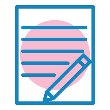 Belge. Web simgesi basit illüstrasyon