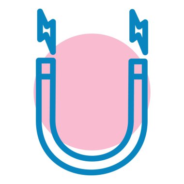 Mıknatıs Web simgesi basit illüstrasyon