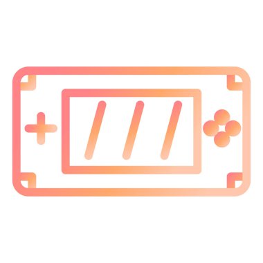 Oyun Aygıtı. Web simgesi basit illüstrasyon 