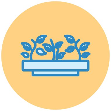 Bitki. Web simgesi basit tasarım