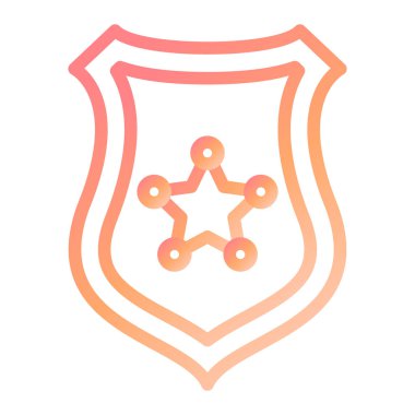 kalkan ikon vektör illüstrasyonu