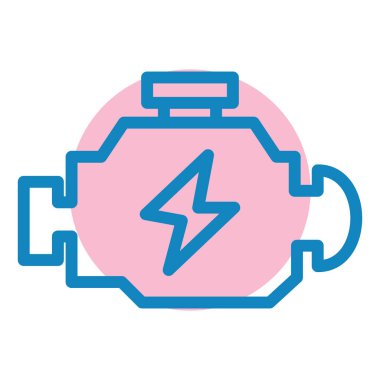 motor simgesi, vektör illüstrasyonu basit tasarım