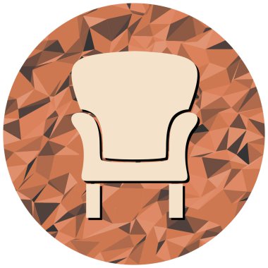 koltuk simgesi vektör illüstrasyonu