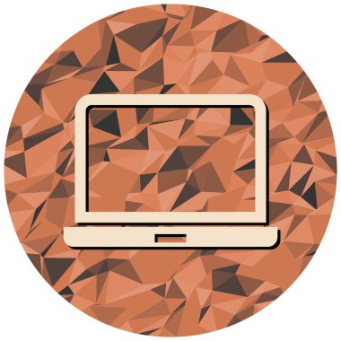 Bilgisayar ekranı. Web simgesi