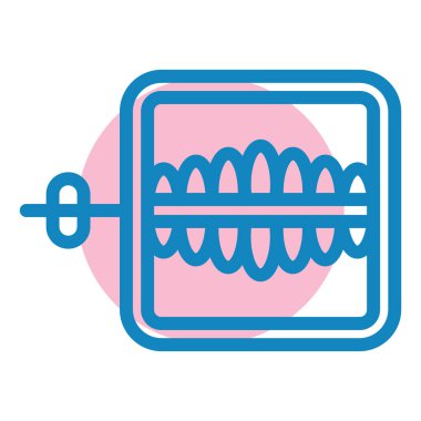 Paskalya yumurtası ikon vektörü. Yumurta sepeti işareti. izole edilmiş sembol çizimi