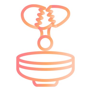 Yumurta kabı modern ikon vektör illüstrasyonu 