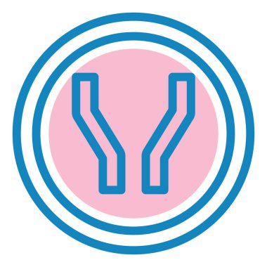 Bir b eksikliği simgesinin vektör çizimi