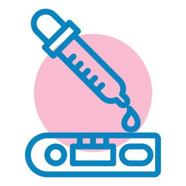 Şırınga. Web simgesi basit illüstrasyon