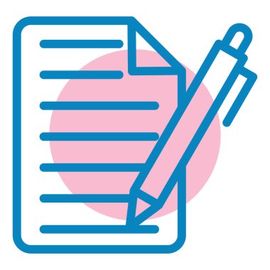 Belge. Web simgesi basit tasarım