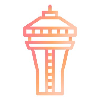 Uzay iğnesi. Web simgesi basit illüstrasyon