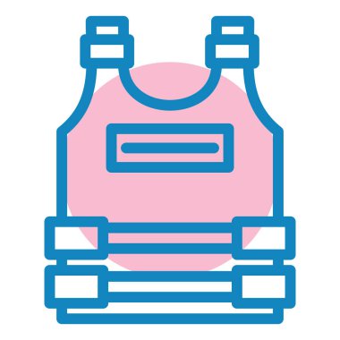 Mavi beyaz spor çantasının vektör çizimi