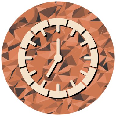 Saat simgesi. Web için düz zaman vektör simgeleri çizimi