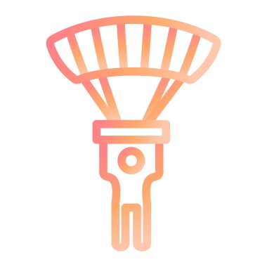 Tek bir beyaz çizgi simgesinin vektör illüstrasyonu