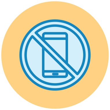 Cep telefonu simgesi, vektör illüstrasyonu