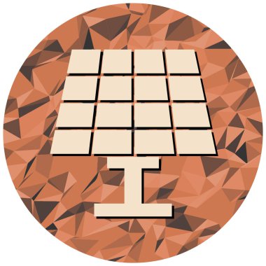 Güneş paneli. Basit resimleme