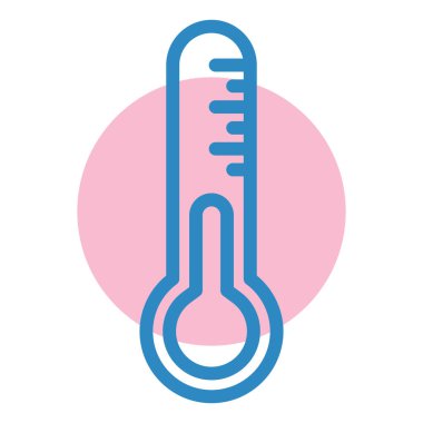 Termometre. Web simgesi basit tasarım