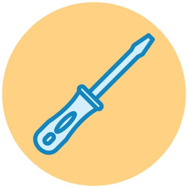 tornavida simgesi, vektör illüstrasyonu basit tasarım