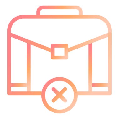 İşsizlik Modern simge vektör illüstrasyonu 