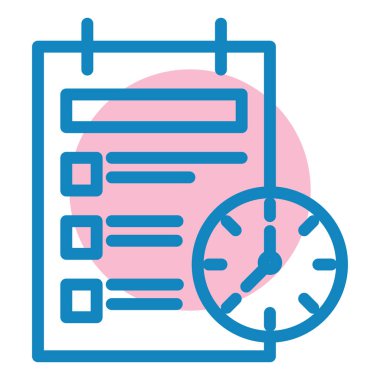 Kontrol listesi. Web simgesi basit illüstrasyon