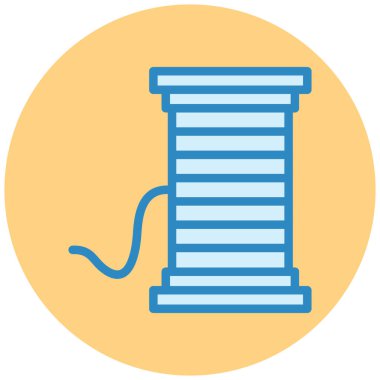 İplik. Web simgesi basit illüstrasyon