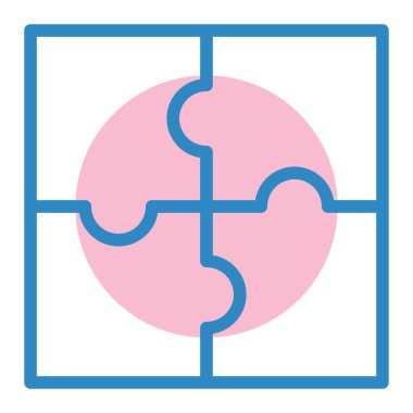 Bulmaca. Web simgesi basit illüstrasyon