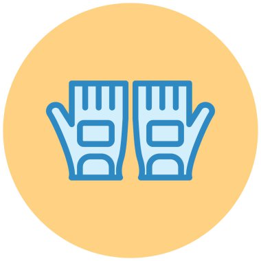 Eldiven. Web simgesi basit illüstrasyon