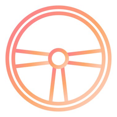 direksiyon tekeri modern ikon vektör çizimi 