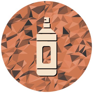 Parfüm şişesi ikonu. Web için cam matara vektör simgelerinin düz çizimi