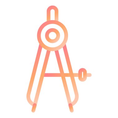 Pusula. Web simgesi basit illüstrasyon