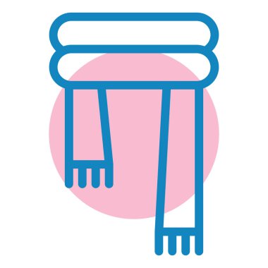 Havlu. Web simgesi basit illüstrasyon