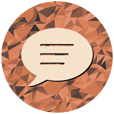 Konuş. Web simgesi basit illüstrasyon