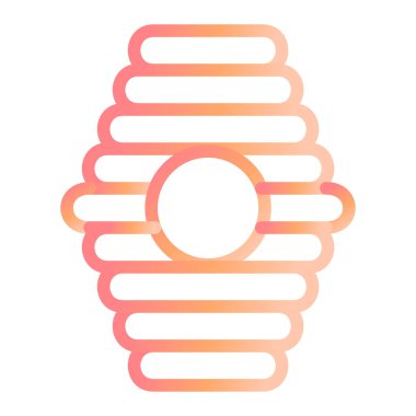 Arı kovanı. Web simgesi basit illüstrasyon