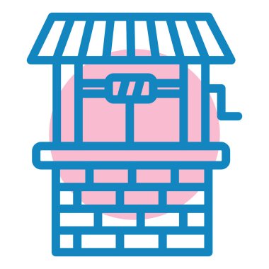 Dükkan. Web simgesi basit illüstrasyon