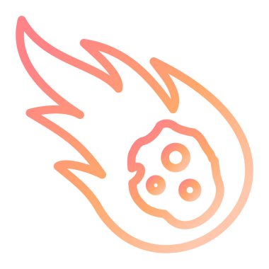 Göktaşı. Web simgesi basit illüstrasyon 