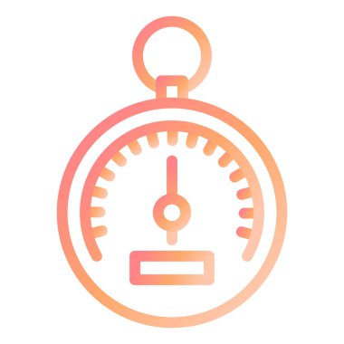 Barometre modern ikon vektör çizimi 