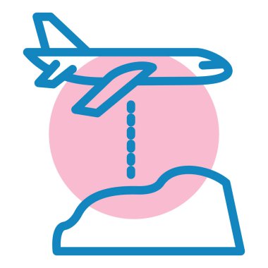 Uçak. Web simgesi basit illüstrasyon