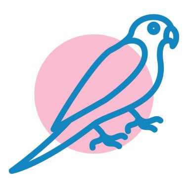 kuş simgesi vektör illüstrasyonu