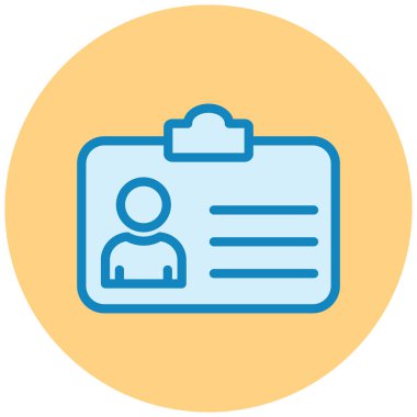 Kimlik kartı. Basit resimleme