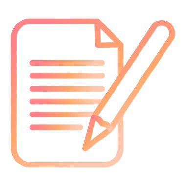 Belge. Web simgesi basit illüstrasyon